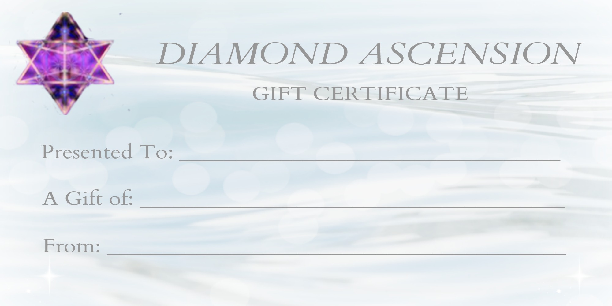 Gift certificate